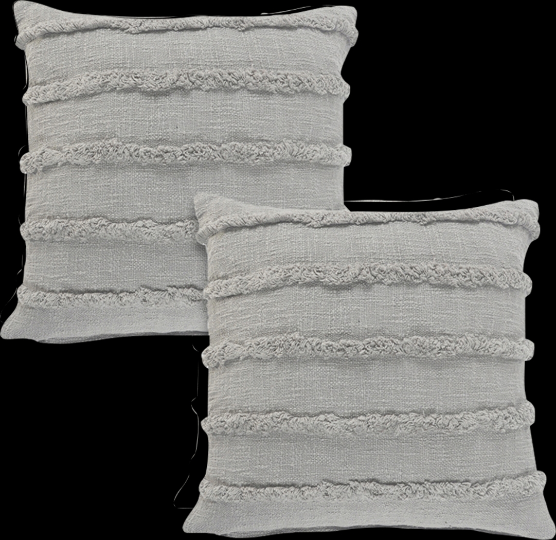 Lorelina Gray Accent Pillow Set of 2 - Thumbnail - Image 1