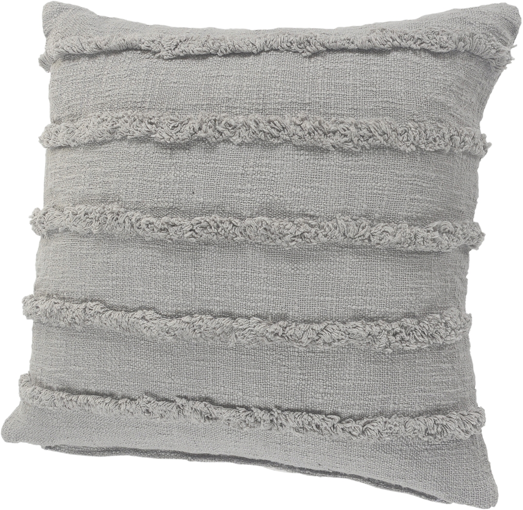 Lorelina Gray Throw Pillow - Thumbnail - Image 4