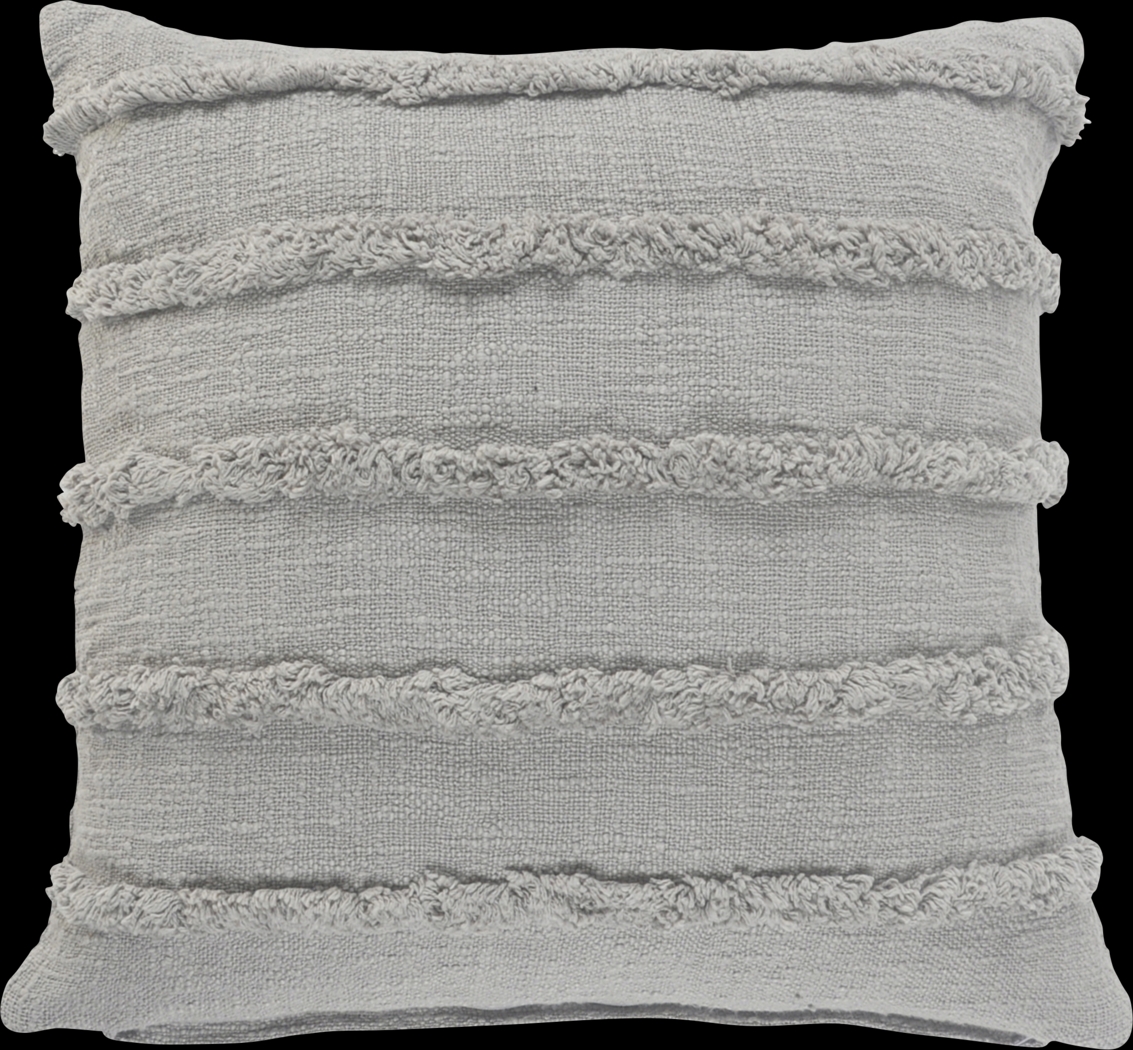 Lorelina Gray Throw Pillow - Thumbnail - Image 1