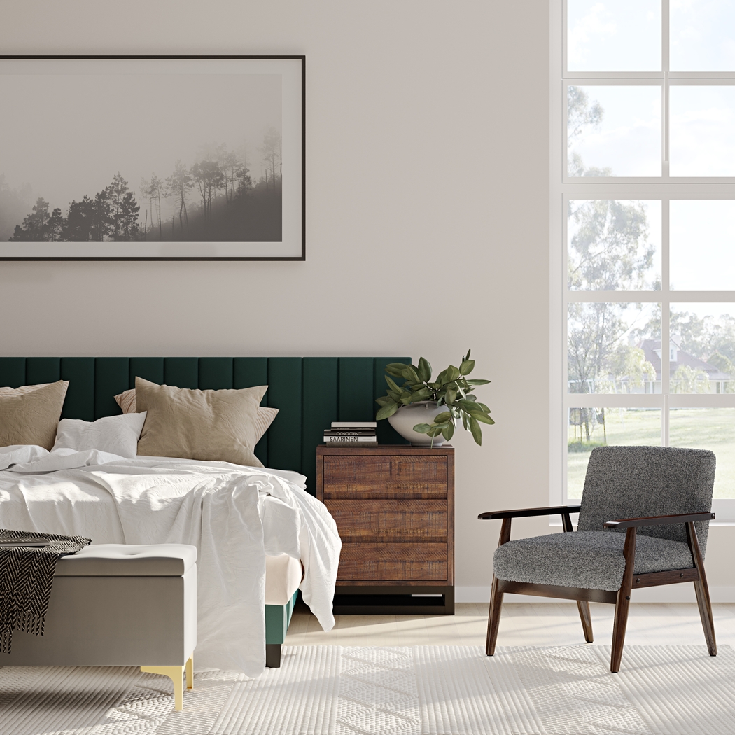 Lorenev II Gray Storage Bench - Thumbnail - Image 2