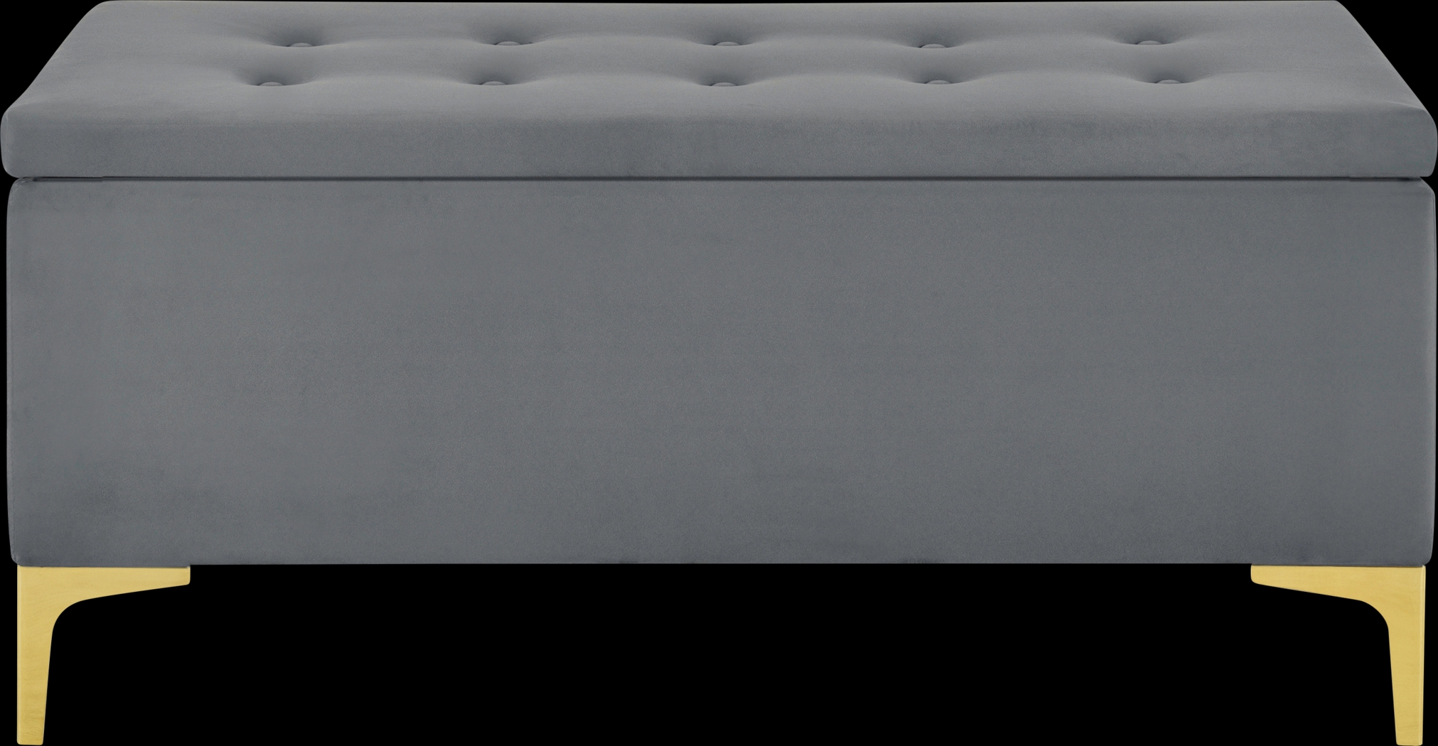 Lorenev II Gray Storage Bench - Thumbnail - Image 1