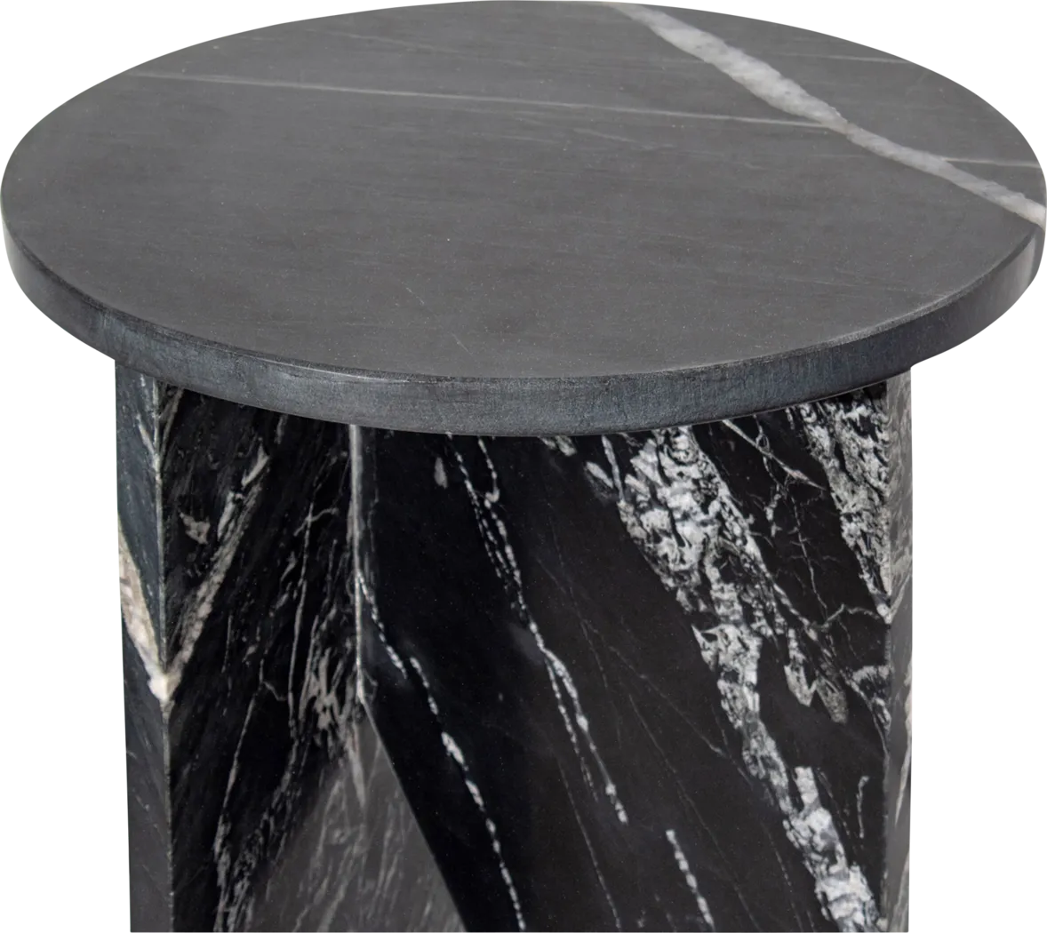 Lorent Black Marble End Table - Thumbnail - Image 4