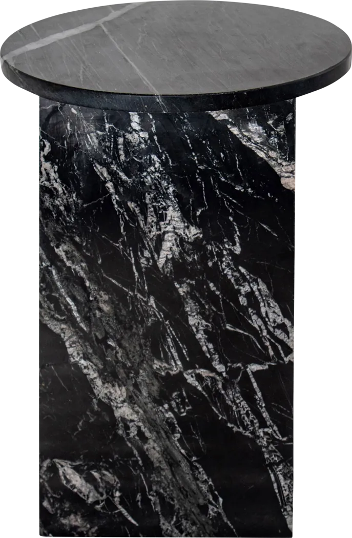 Lorent Black Marble End Table - Thumbnail - Image 5