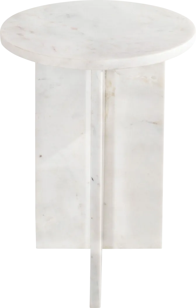 Lorent White End Table - Thumbnail - Image 3