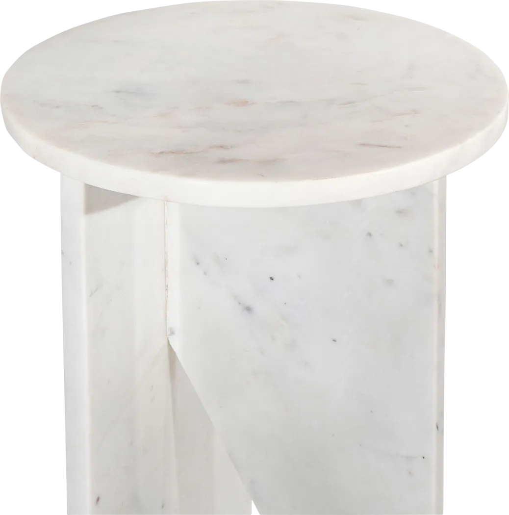 Lorent White End Table - Thumbnail - Image 4