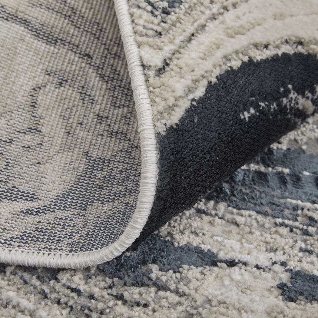 Lorera Ivory/Black 5' x 8' Rug - Thumbnail - Image 8