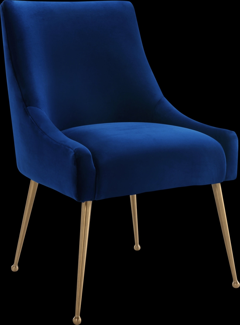 Loretta Navy Dining Chair - Thumbnail - Image 1