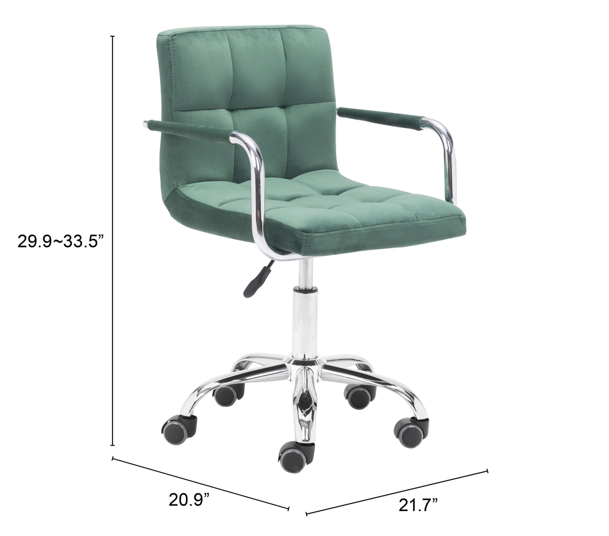Loringly Green Office Chair - Thumbnail - Image 6