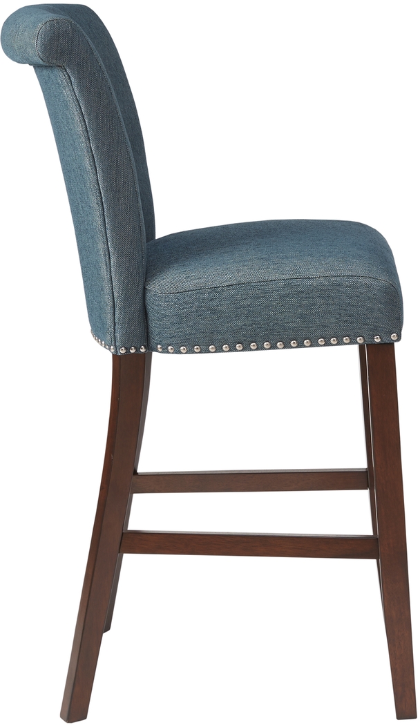 Lorio Blue Bar Stool - Thumbnail - Image 2