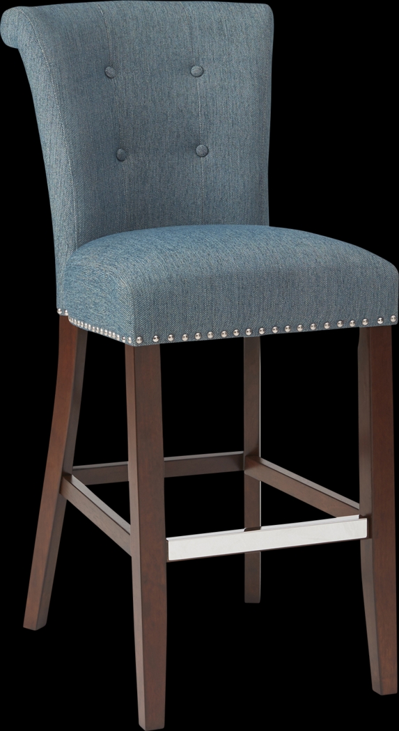 Lorio Blue Bar Stool - Thumbnail - Image 1