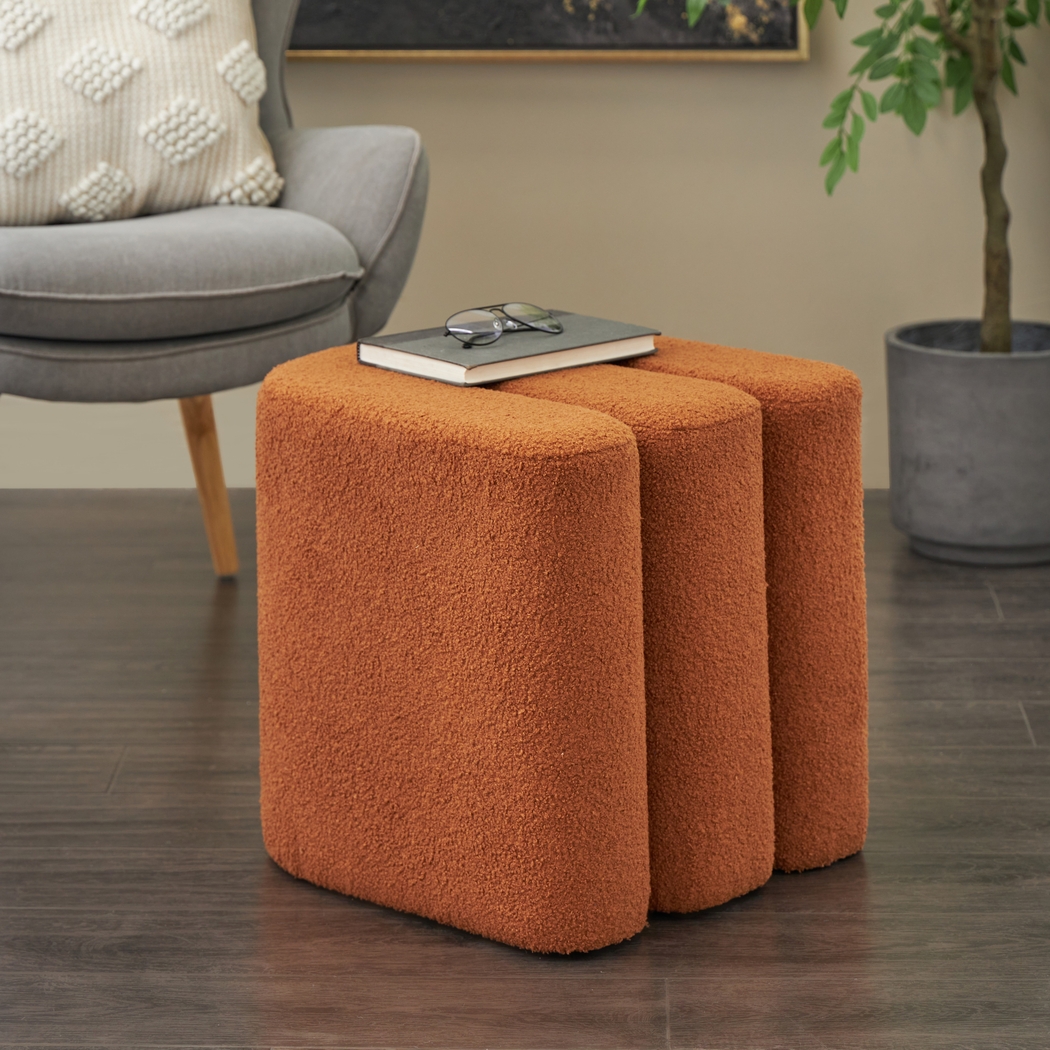 Lormi Copper Ottoman - Thumbnail - Image 2