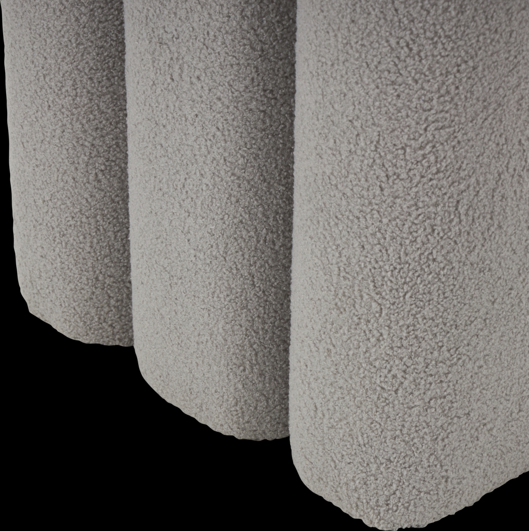 Lormi Gray Ottoman - Thumbnail - Image 4