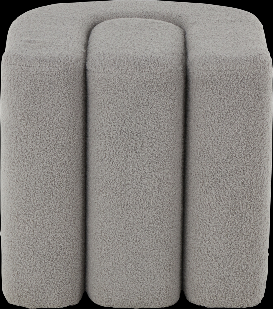 Lormi Gray Ottoman - Thumbnail - Image 5