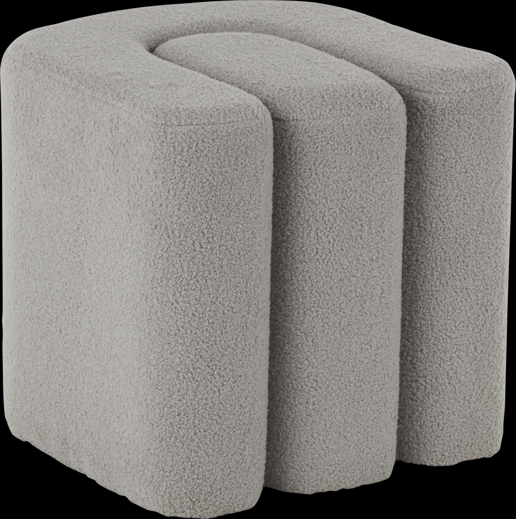 Lormi Gray Ottoman - Thumbnail - Image 6