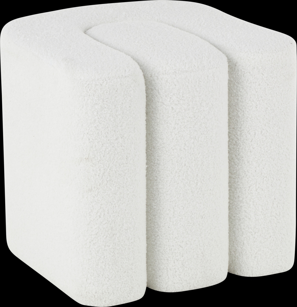 Lormi White Ottoman - Thumbnail - Image 5