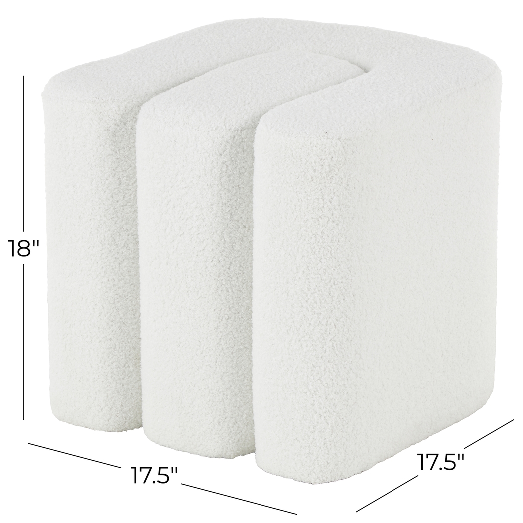 Lormi White Ottoman - Thumbnail - Image 7
