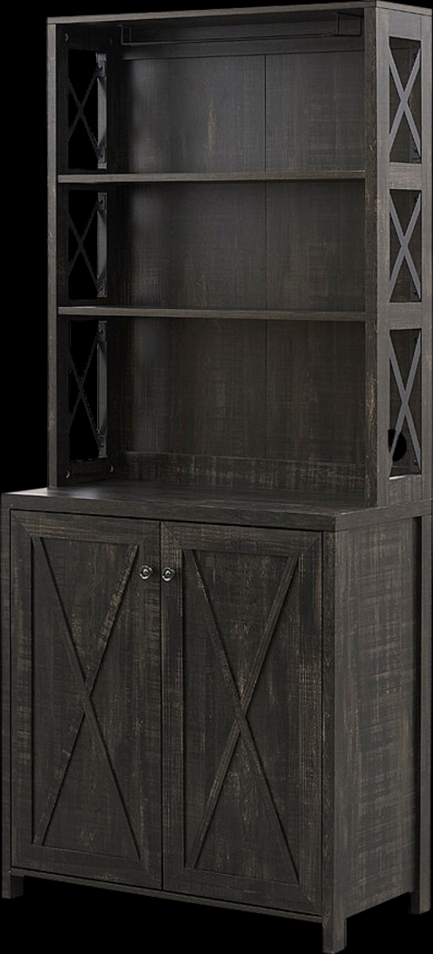 Loron Charcoal Bar Cabinet - Thumbnail - Image 4