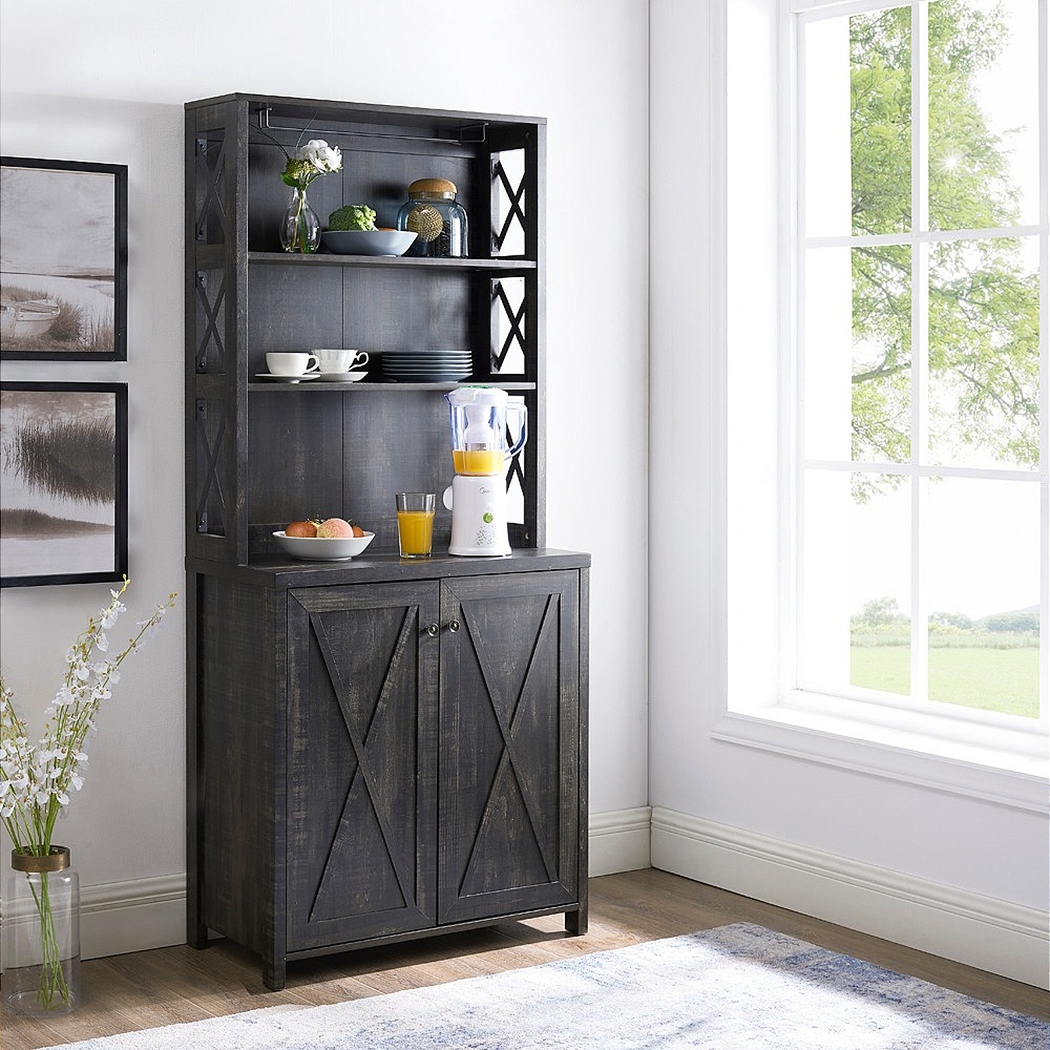 Loron Charcoal Bar Cabinet - Thumbnail - Image 8