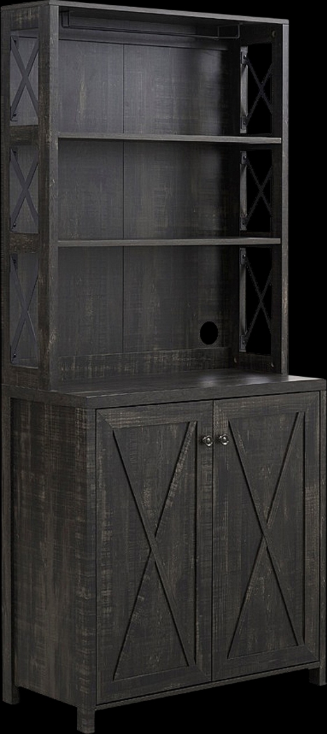 Loron Charcoal Bar Cabinet - Thumbnail - Image 1