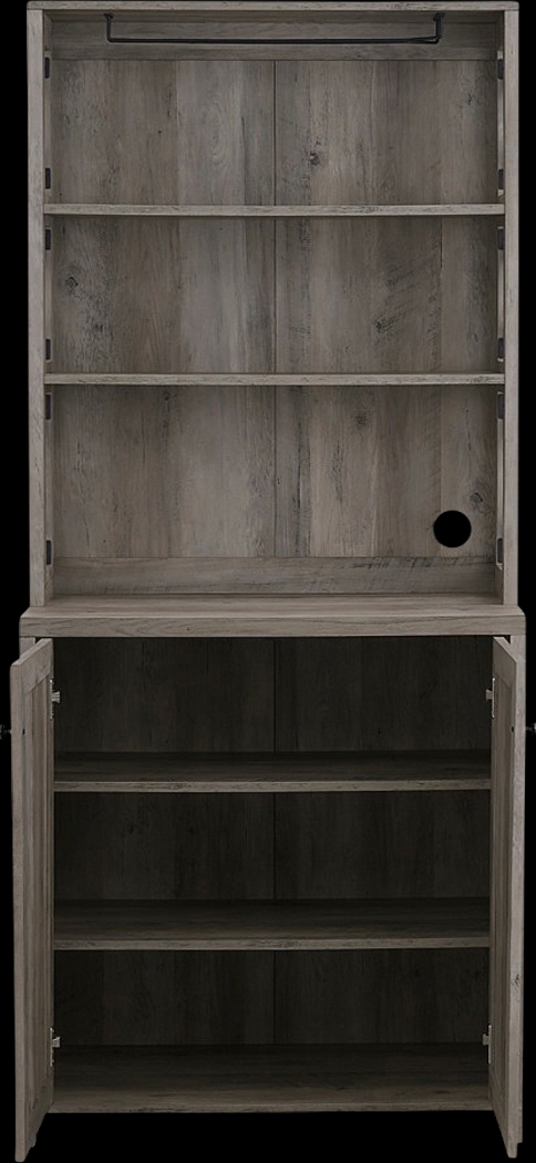 Loron Gray Bar Cabinet - Thumbnail - Image 2