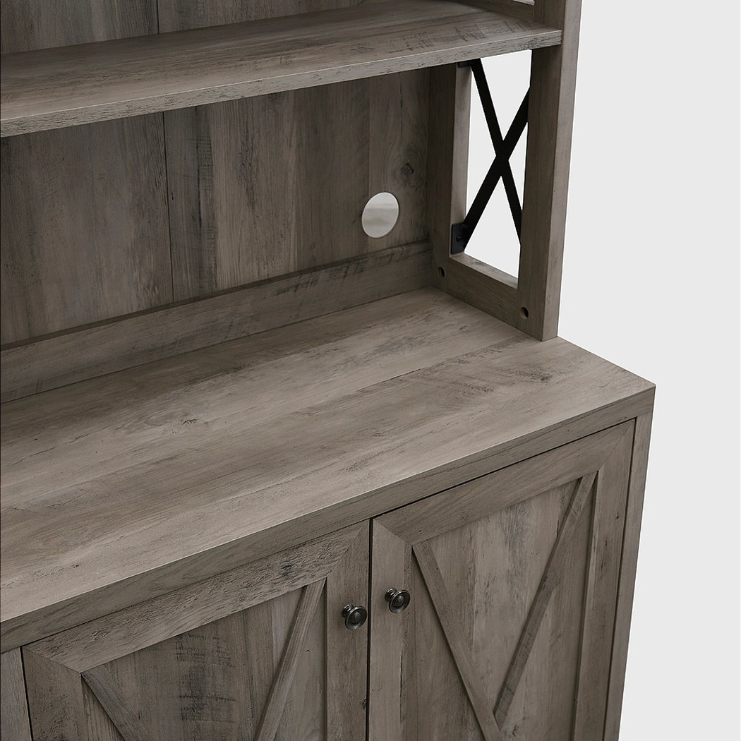 Loron Gray Bar Cabinet - Thumbnail - Image 5
