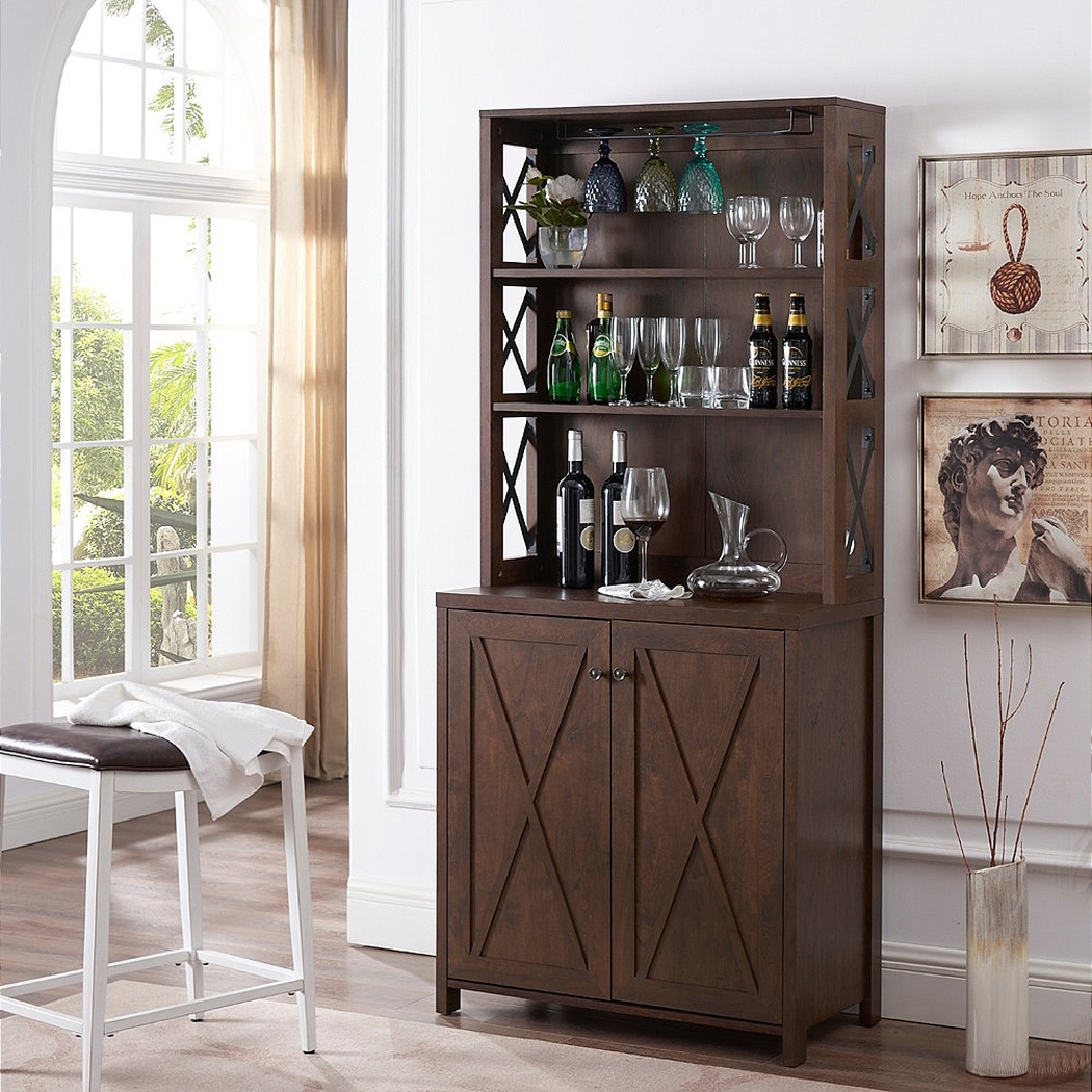 Loron Mahogany Bar Cabinet - Thumbnail - Image 5