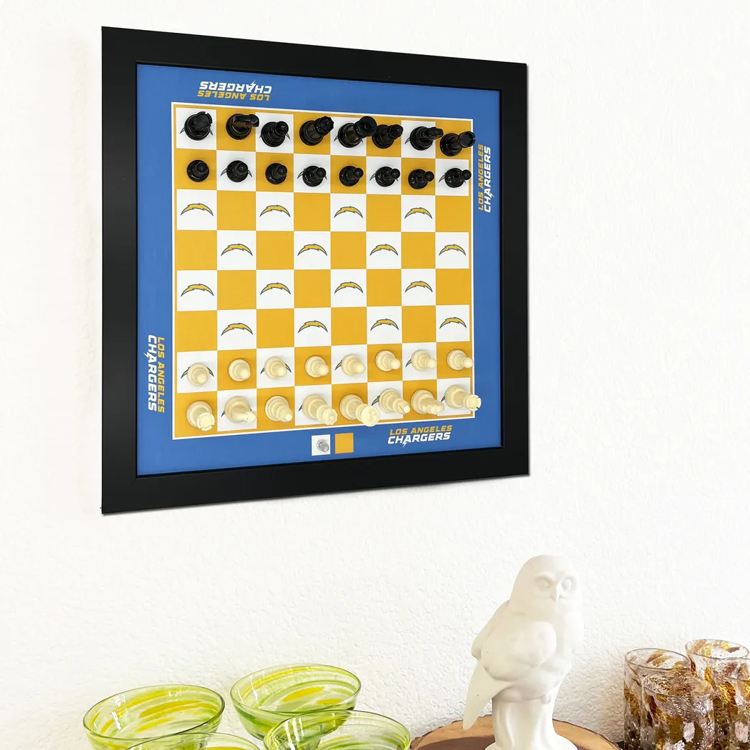 Los Angeles Chargers Wall Chess Set - Thumbnail - Image 2