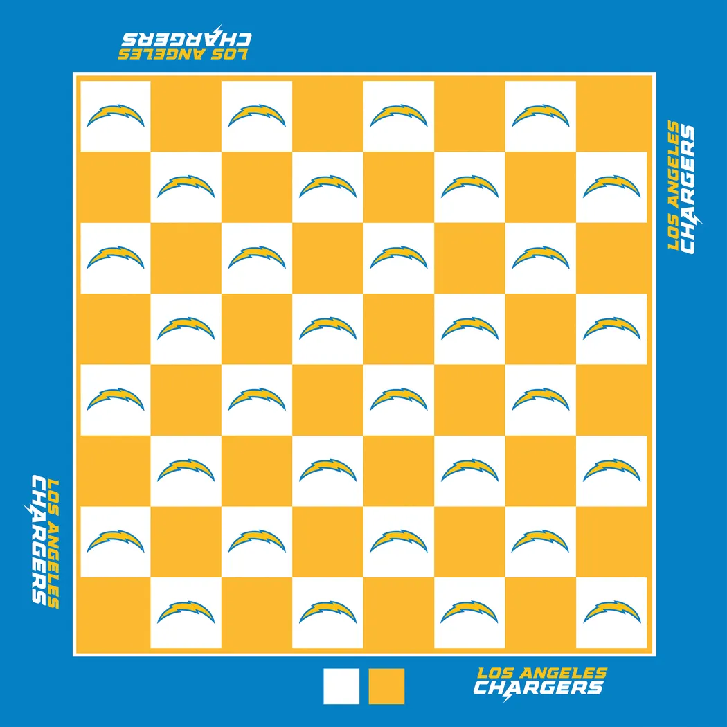 Los Angeles Chargers Wall Chess Set - Thumbnail - Image 4
