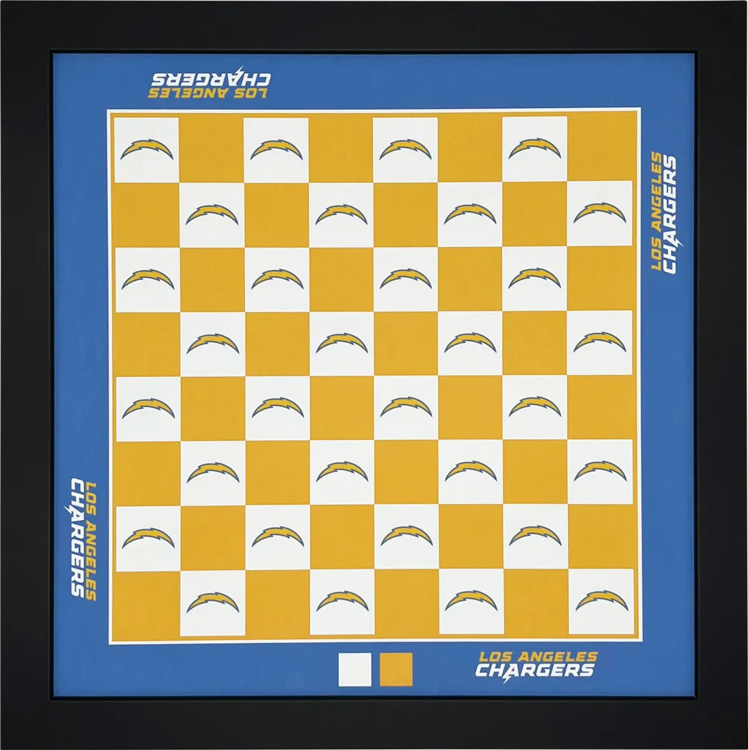 Los Angeles Chargers Wall Chess Set - Thumbnail - Image 1