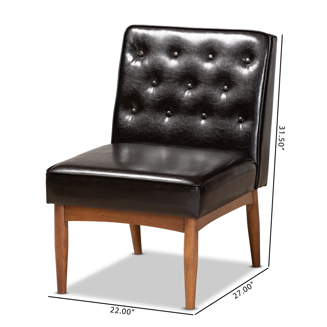 Losee Brown Side Chair - Thumbnail - Image 9