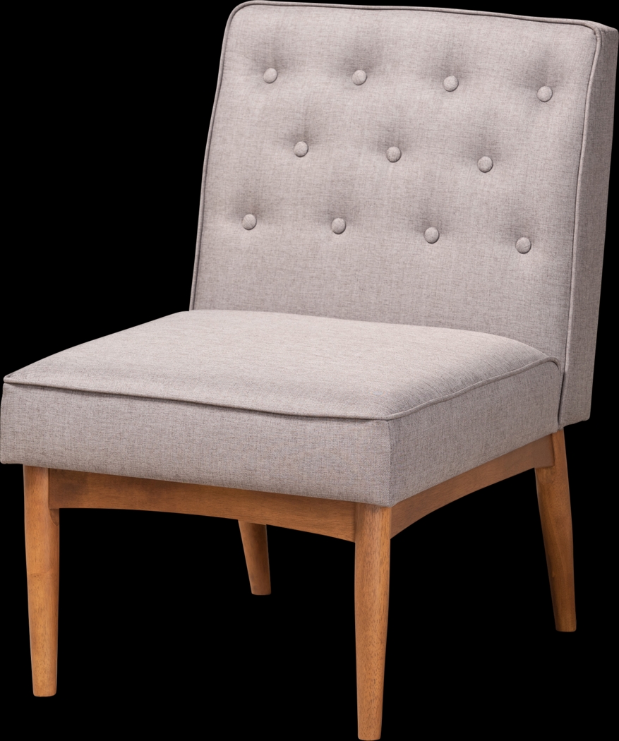 Losee Gray Side Chair - Thumbnail - Image 1