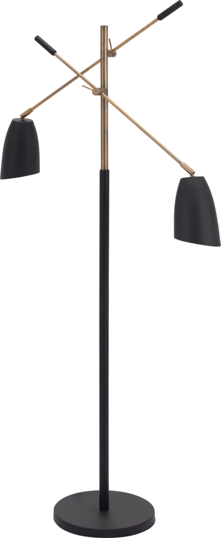 Losinto Lane Black Floor Lamp - Thumbnail - Image 3