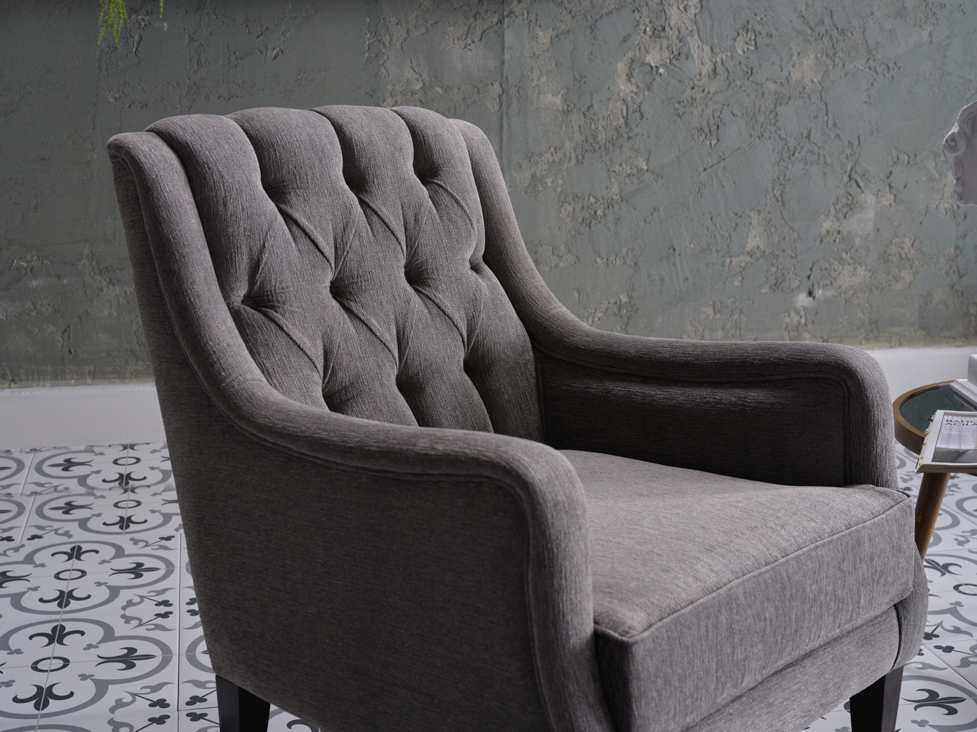 Loston Gray Accent Chair - Thumbnail - Image 5