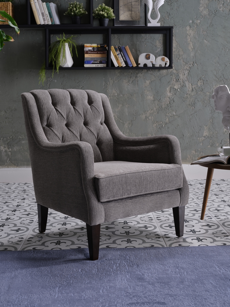 Loston Gray Accent Chair - Thumbnail - Image 7