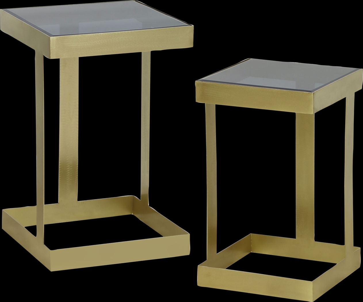 Lothair Gold Side Table, Set of 2 - Thumbnail - Image 1