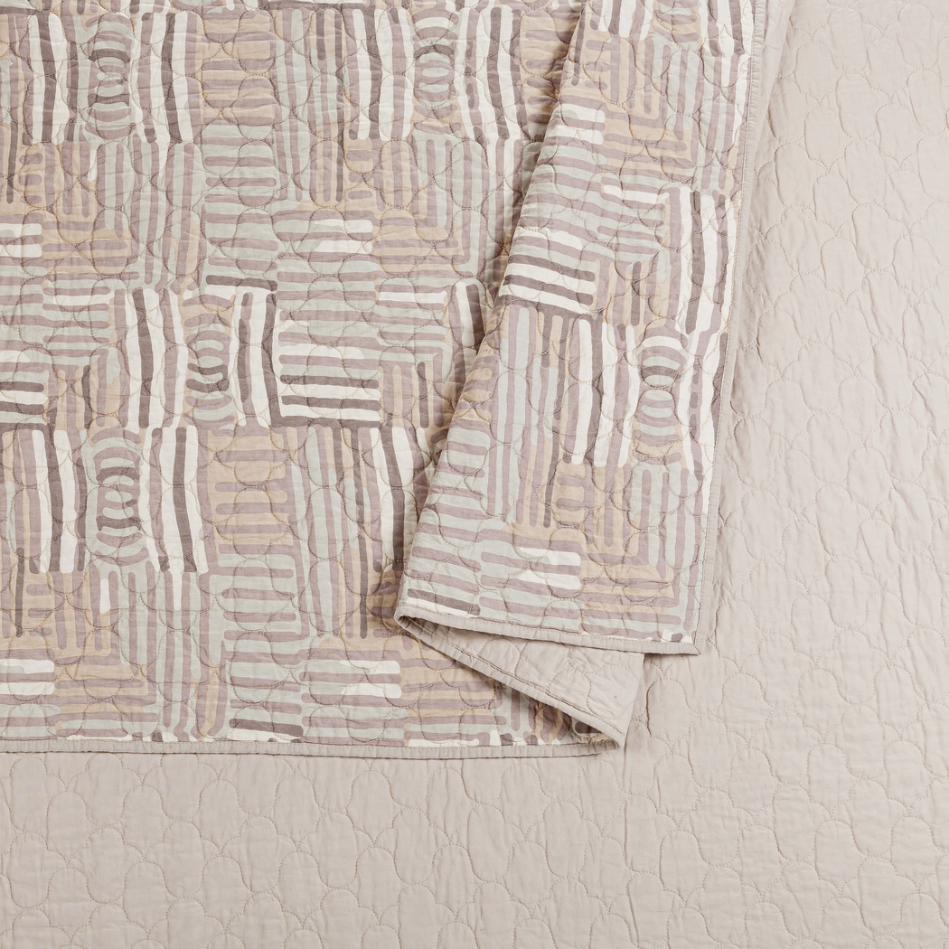 Jungalow by Justina I Taupe Full/Queen 3 Pc Quilt Set - Thumbnail - Image 8