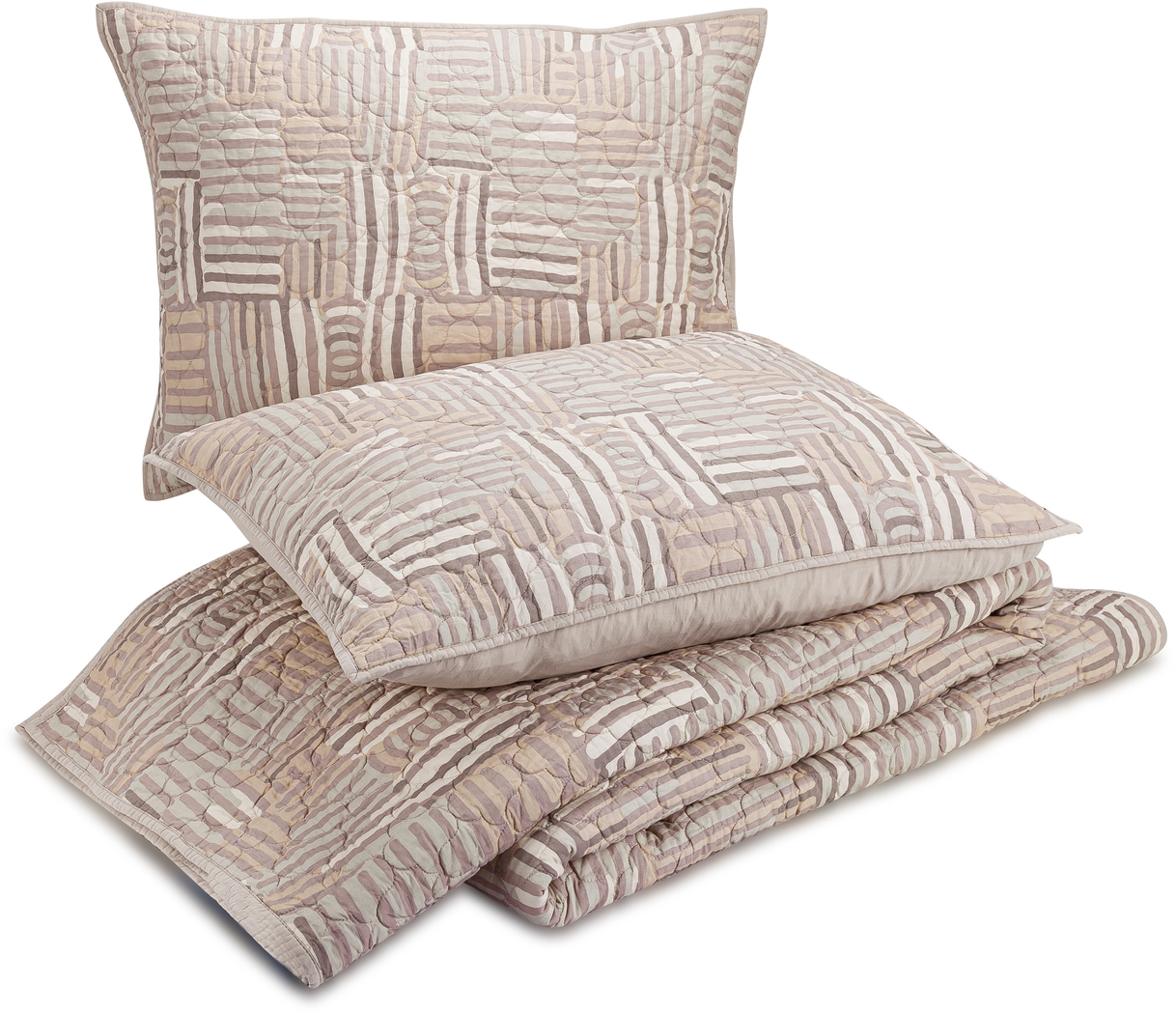 Jungalow by Justina I Taupe King 3 Pc Quilt Set - Thumbnail - Image 4