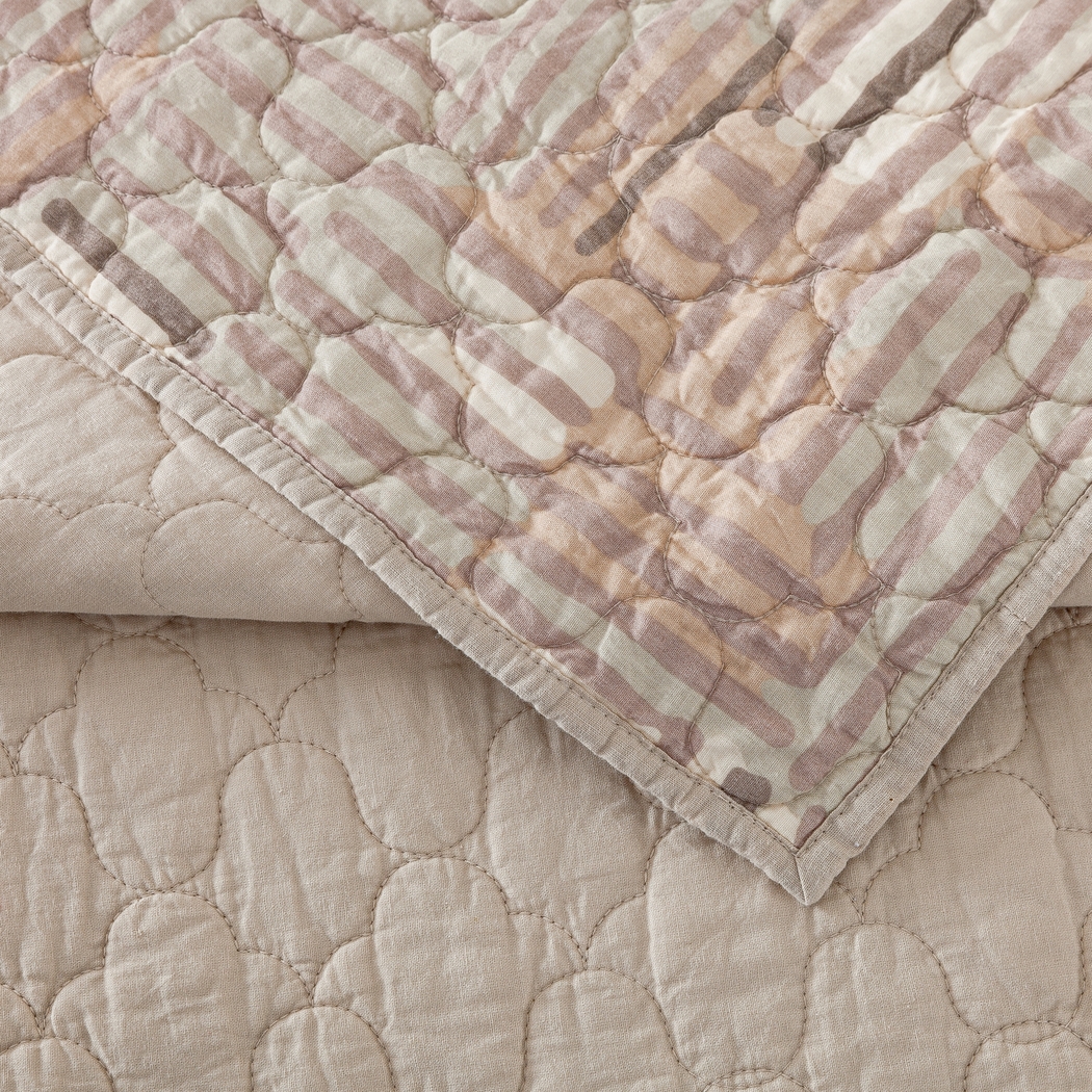 Jungalow by Justina I Taupe King 3 Pc Quilt Set - Thumbnail - Image 8