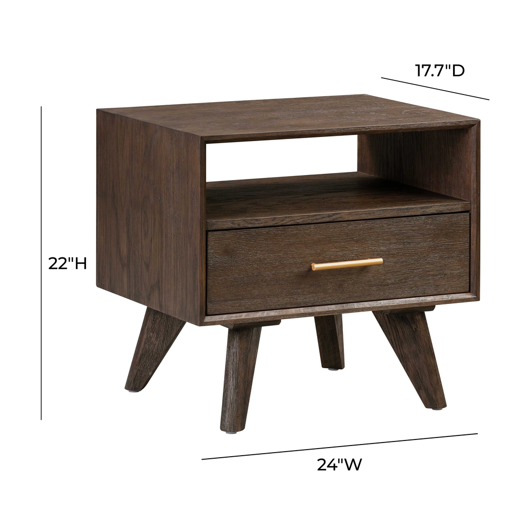 Lottera Brown Nightstand - Thumbnail - Image 8