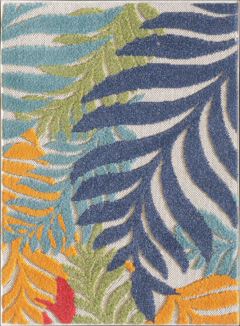 Louai Multi 5'3 x 7' Indoor/Outdoor Rug - Thumbnail - Image 7