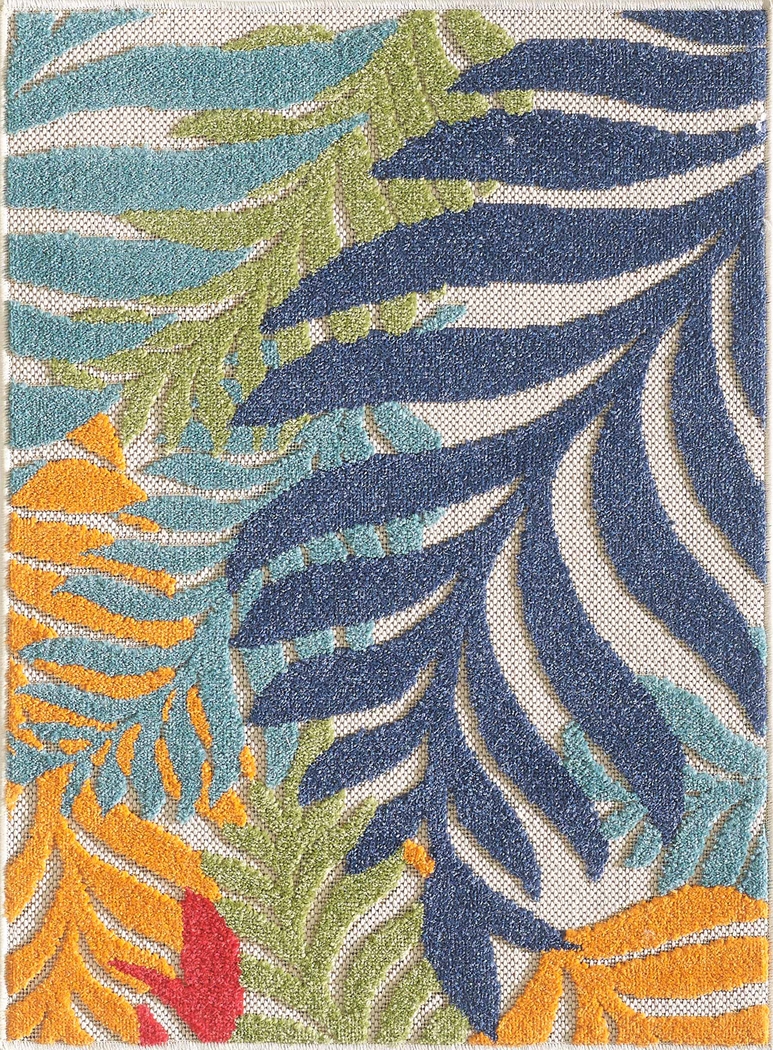 Louai Multi 5'3 x 7' Indoor/Outdoor Rug - Thumbnail - Image 8