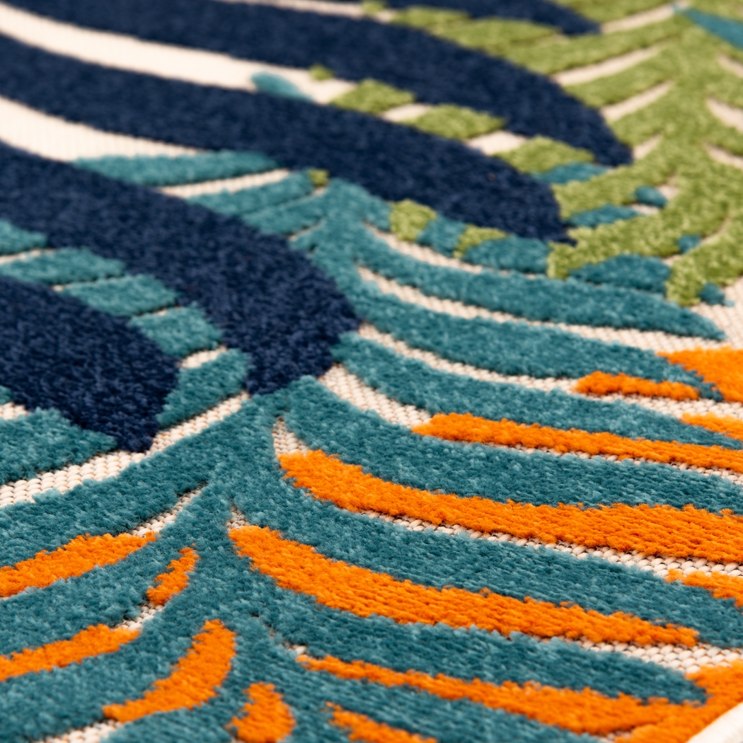 Louai Multi 5'3 x 7' Indoor/Outdoor Rug - Thumbnail - Image 9