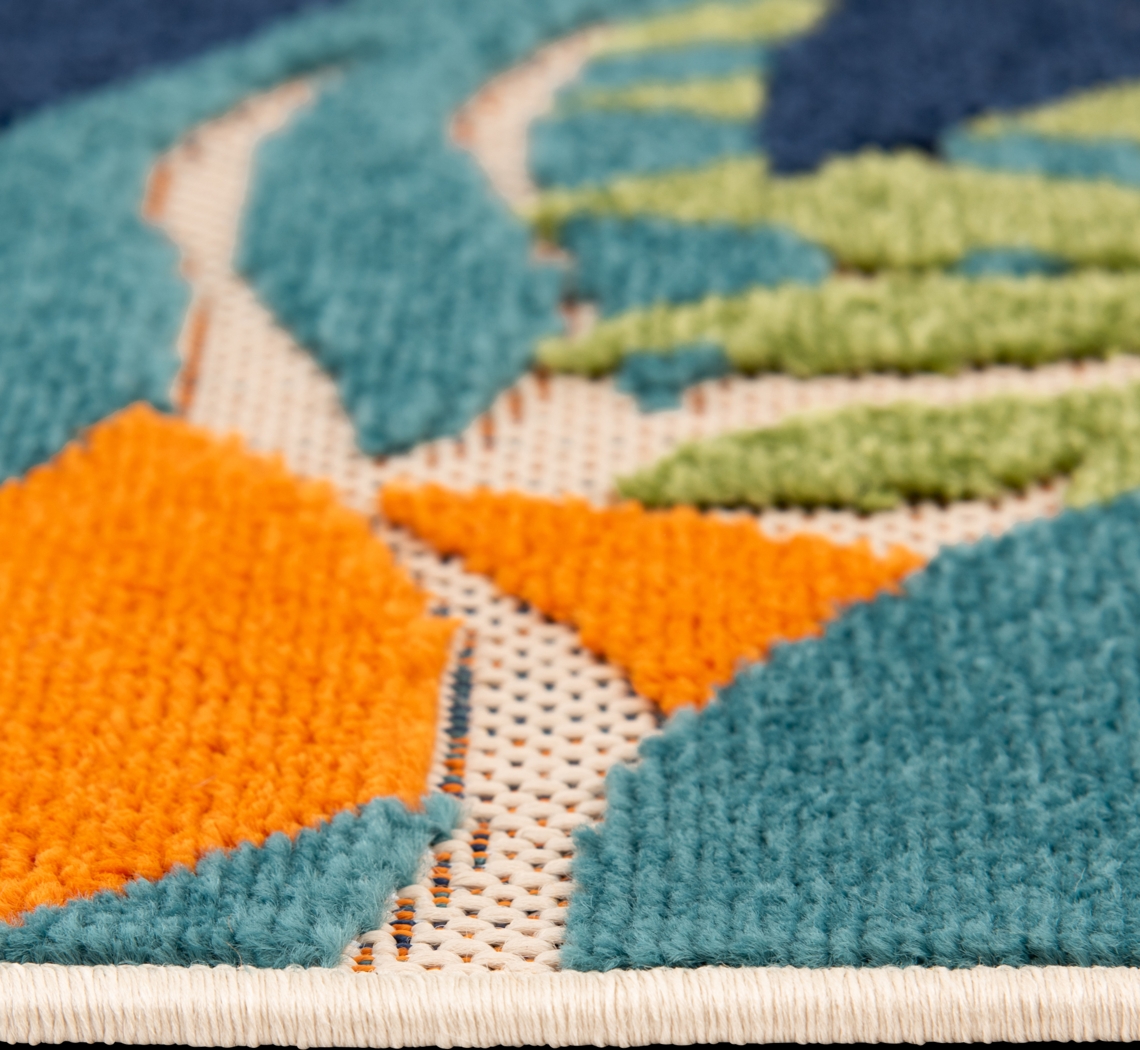 Louai Multi 5'3 x 7' Indoor/Outdoor Rug - Thumbnail - Image 10