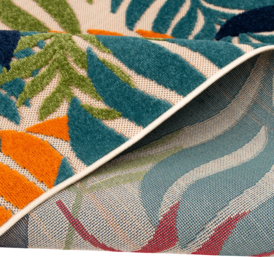 Louai Multi 7'10 x 9'10 Indoor/Outdoor Rug - Thumbnail - Image 11