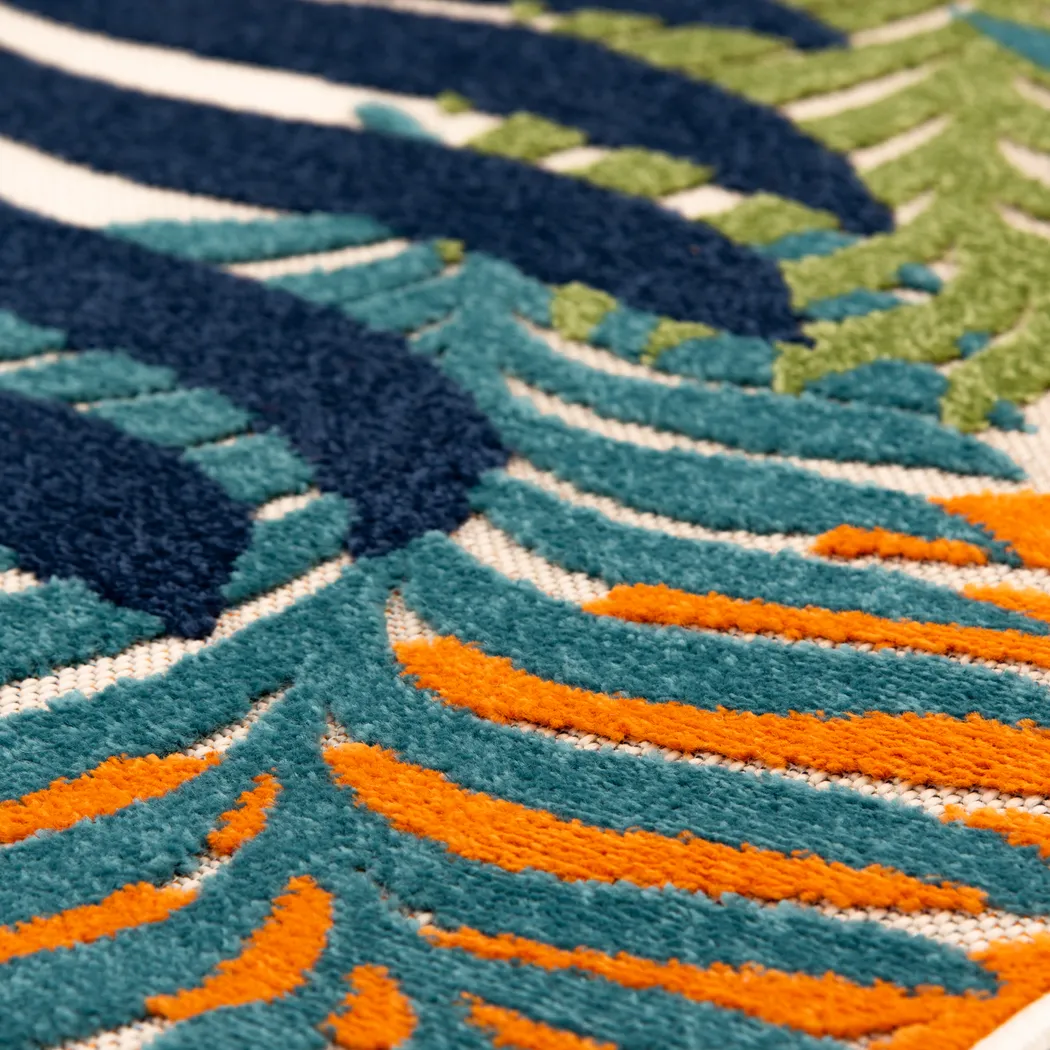 Louai Multi 7'10 x 9'10 Indoor/Outdoor Rug - Thumbnail - Image 9