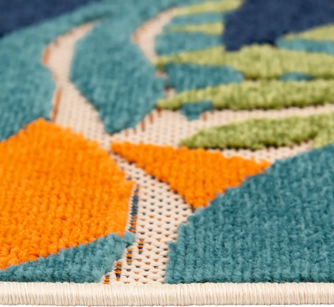 Louai Multi 7'10 x 9'10 Indoor/Outdoor Rug - Thumbnail - Image 10