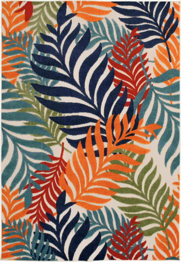 Louai Multi 7'10 x 9'10 Indoor/Outdoor Rug - Thumbnail - Image 1