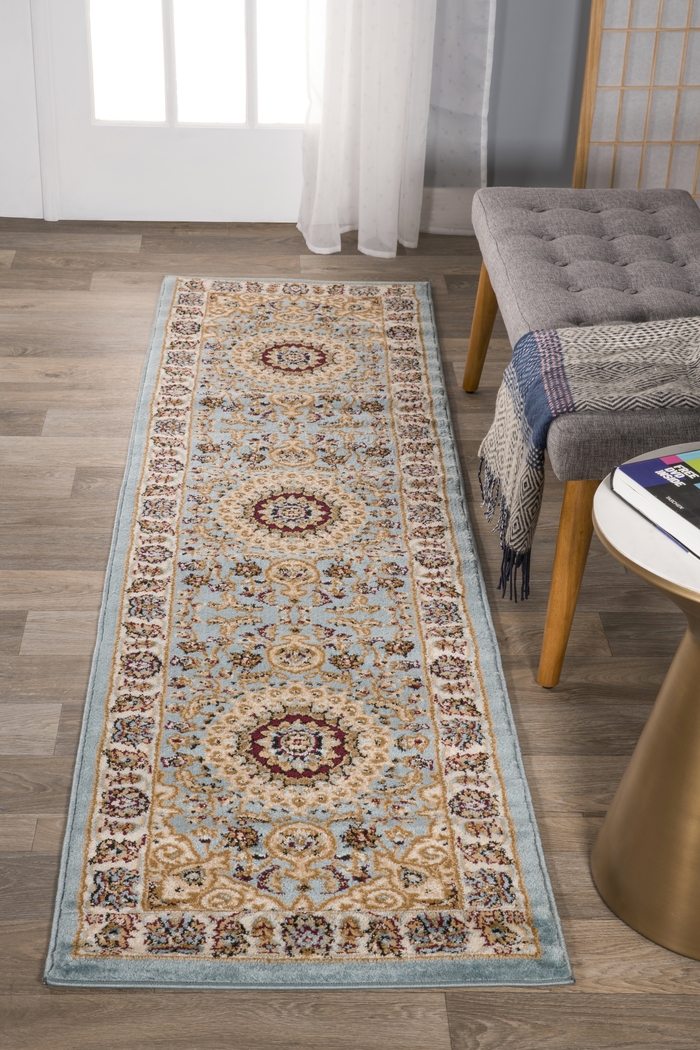 Louanne Blue 2' x 7'2 Runner Rug - Thumbnail - Image 2