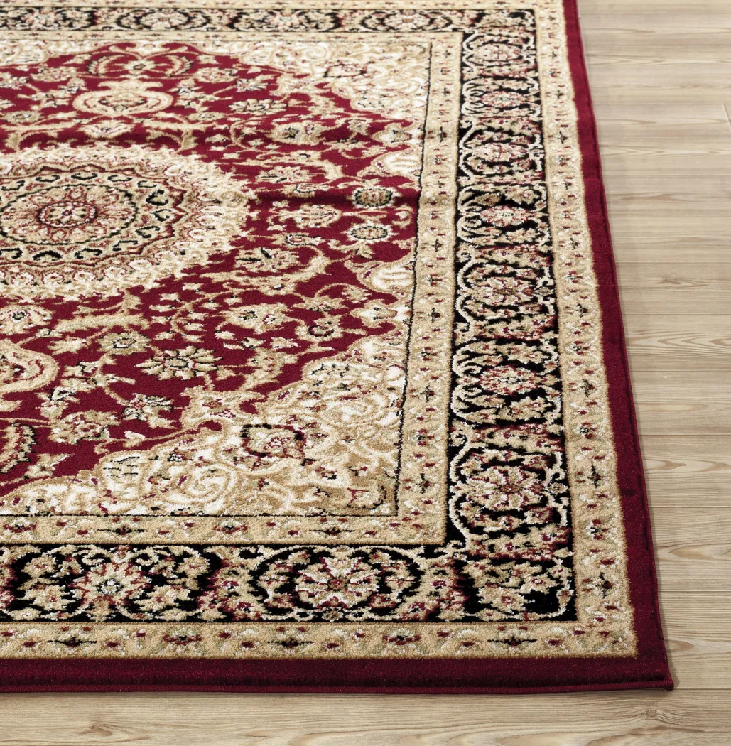 Louanne Burgundy 7'10 x 10'2 Rug - Thumbnail - Image 2