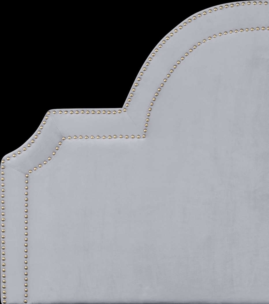 Louella Gray King Upholstered Headboard - Thumbnail - Image 2